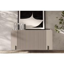 Komoda Malmi 150 cm wisząca - kaszmir / crema bianca / czarny